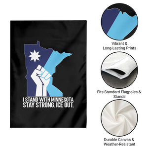 I Stand With Minnesota Garden Flag Minnesota Flag Anti ICE Immigration Protest Resist TS14 Print Your Wear