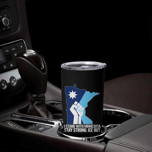 I Stand With Minnesota Tumbler Cup Minnesota Flag Anti ICE Immigration Protest Resist TS14 Print Your Wear