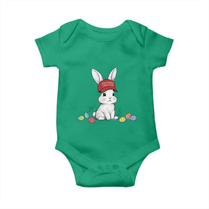 Funny Easter Bunny Wearing Hat American Baby Onesie TS14 Irish Green Print Your Wear