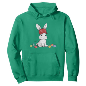 Funny Easter Bunny Wearing Hat American Hoodie TS14 Irish Green Print Your Wear