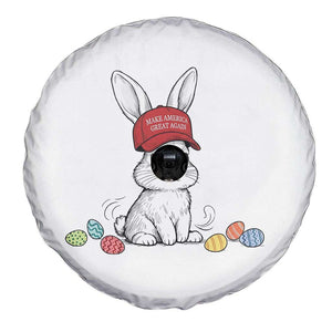 Funny Easter Bunny Wearing Hat American Spare Tire Cover TS14 Print Your Wear
