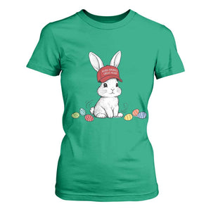 Funny Easter Bunny Wearing Hat American T Shirt For Women TS14 Irish Green Print Your Wear