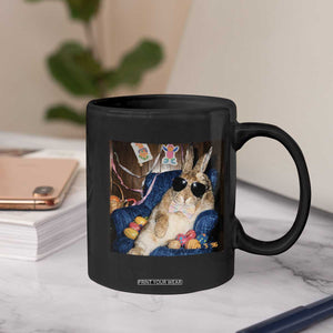 Funny Easter Bunny Sunglasses Graphic Coffee Mug TS14 Print Your Wear