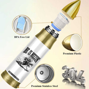 Funny Jesus Hockey Bullet Tumbler He Is Rizzin' TS14 Print Your Wear