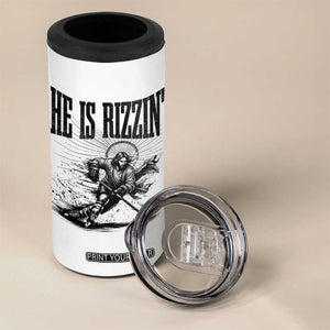 Funny Jesus Hockey 4 in 1 Can Cooler Tumbler He Is Rizzin' TS14 Print Your Wear
