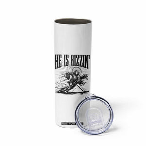 Funny Jesus Hockey Skinny Tumbler He Is Rizzin' TS14 Print Your Wear