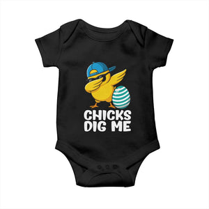 Easter Chicks Dig Me Baby Onesie Cute Chicken Dabbing Egg Hunt Toddler TS14 Black Print Your Wear