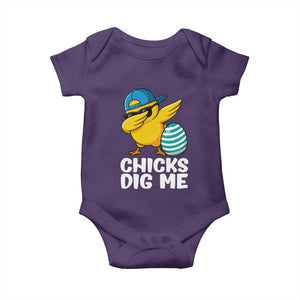 Easter Chicks Dig Me Baby Onesie Cute Chicken Dabbing Egg Hunt Toddler TS14 Purple Print Your Wear