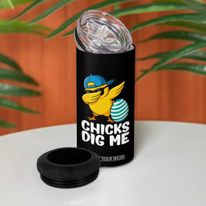 Easter Chicks Dig Me 4 in 1 Can Cooler Tumbler Cute Chicken Dabbing Egg Hunt Toddler TS14 Print Your Wear