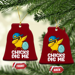Easter Chicks Dig Me Ceramic Ornament Cute Chicken Dabbing Egg Hunt Toddler TS14 Print Your Wear