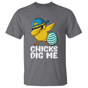 Easter Chicks Dig Me T Shirt Cute Chicken Dabbing Egg Hunt Toddler TS14 Charcoal Print Your Wear