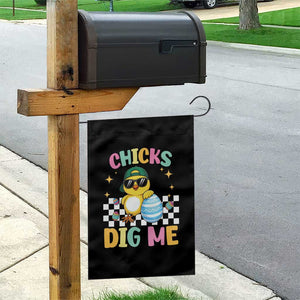 Chicks Dig Me Garden Flag Funny Easter Chick TS14 Print Your Wear