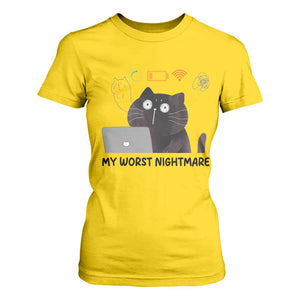 My Worst Nightmare T Shirt For Women Funny Cat Gaming Wifi Loading Hurmor TS14 Daisy Print Your Wear