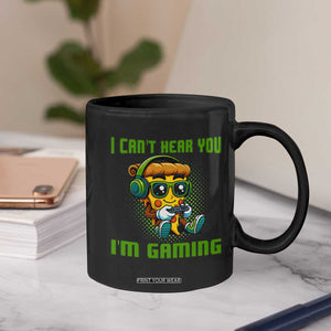 Funny Pizza Video Gaming Coffee Mug I Can Not Hear You I Am Gaming TS14 Print Your Wear