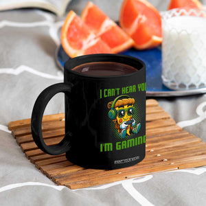 Funny Pizza Video Gaming Coffee Mug I Can Not Hear You I Am Gaming TS14 Print Your Wear