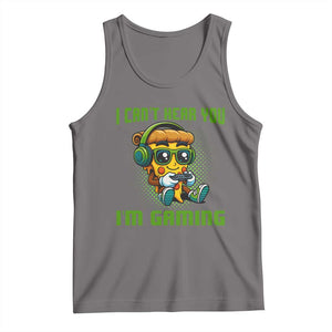 Funny Pizza Video Gaming Tank Top I Can Not Hear You I Am Gaming TS14 Deep Heather Print Your Wear