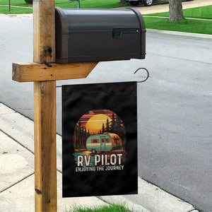 RV Pilot Enjoying The Journey Garden Flag Funny Camping Lover TS14 Print Your Wear