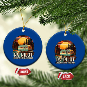 RV Pilot Enjoying The Journey Ceramic Ornament Funny Camping Lover TS14 1pc Blue Print Your Wear