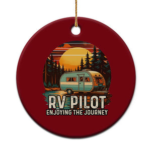 RV Pilot Enjoying The Journey Ceramic Ornament Funny Camping Lover TS14 1pc Red Print Your Wear
