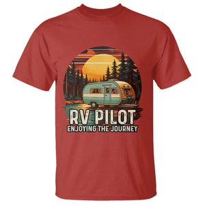 RV Pilot Enjoying The Journey T Shirt Funny Camping Lover TS14 Red Print Your Wear