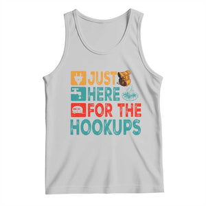 RV Camping Caravan Motorhome Tank Top Just Here For The Hookups TS14 Ash Print Your Wear