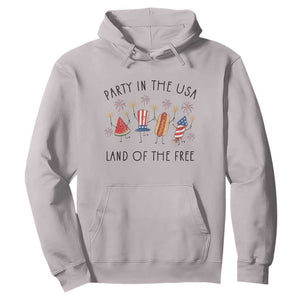 Patriotic Doodle Hoodie Watermelon Hotdog Firework Cute Fourth of July