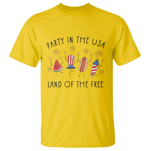 Patriotic Doodle T Shirt Watermelon Hotdog Firework Cute Fourth of July TS14 Daisy Print Your Wear