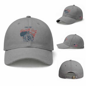 Chill The Fourth Out Baseball Cap Funny FDT 4th of July