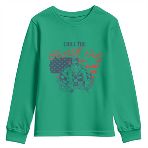 Chill The Fourth Out Youth Sweatshirt Funny FDT 4th of July