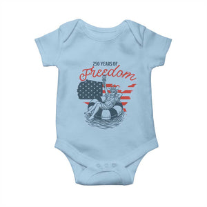 Chill The Fourth Out Baby Onesie Funny Statue of Liberty 4th of July