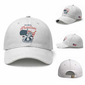 Chill The Fourth Out Baseball Cap Funny Statue of Liberty 4th of July