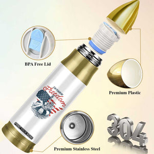 Chill The Fourth Out Bullet Tumbler Funny Statue of Liberty 4th of July
