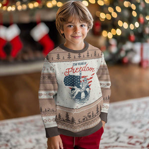 Chill The Fourth Out Ugly Christmas Sweater Funny Statue of Liberty 4th of July