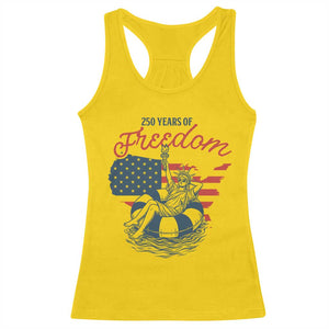 Chill The Fourth Out Racerback Tank Top Funny Statue of Liberty 4th of July