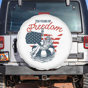 Chill The Fourth Out Spare Tire Cover Funny Statue of Liberty 4th of July