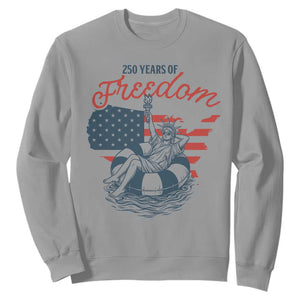 Chill The Fourth Out Sweatshirt Funny Statue of Liberty 4th of July