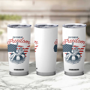 Chill The Fourth Out Tumbler Cup Funny Statue of Liberty 4th of July