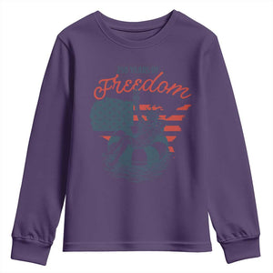 Chill The Fourth Out Youth Sweatshirt Funny Statue of Liberty 4th of July