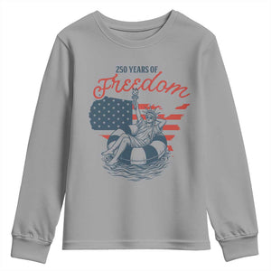 Chill The Fourth Out Youth Sweatshirt Funny Statue of Liberty 4th of July
