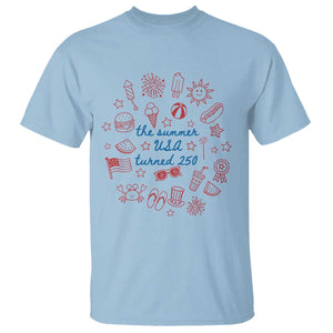 The Summer USA Turned 250 T Shirt 250 Years America Anniversary 4th of July