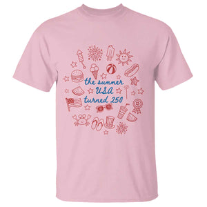 The Summer USA Turned 250 T Shirt 250 Years America Anniversary 4th of July