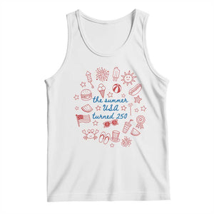 The Summer USA Turned 250 Tank Top 250 Years America Anniversary 4th of July