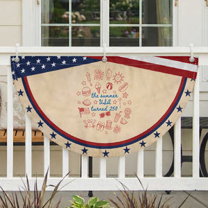 Chill The Fourth Out Patriotic Fan Flag Funny FDT 4th of July