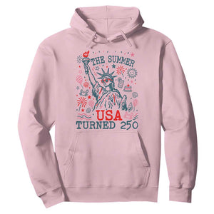 250 Years America Anniversary Statue of Liberty Hoodie The Summer USA Turned 250