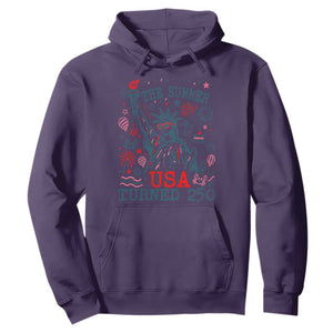 250 Years America Anniversary Statue of Liberty Hoodie The Summer USA Turned 250