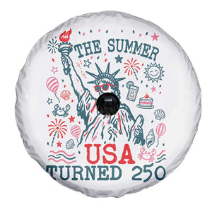 250 Years America Anniversary Statue of Liberty Spare Tire Cover The Summer USA Turned 250 TS14 Print Your Wear