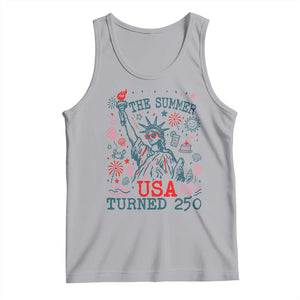 250 Years America Anniversary Statue of Liberty Tank Top The Summer USA Turned 250