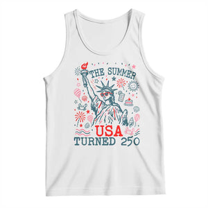 250 Years America Anniversary Statue of Liberty Tank Top The Summer USA Turned 250