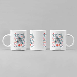 250 Years America Anniversary Statue of Liberty Coffee Mug The Summer USA Turned 250