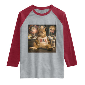 USA 250th Anniversary Statue of Liberty Raglan Shirt The Summer USA Turned 250
